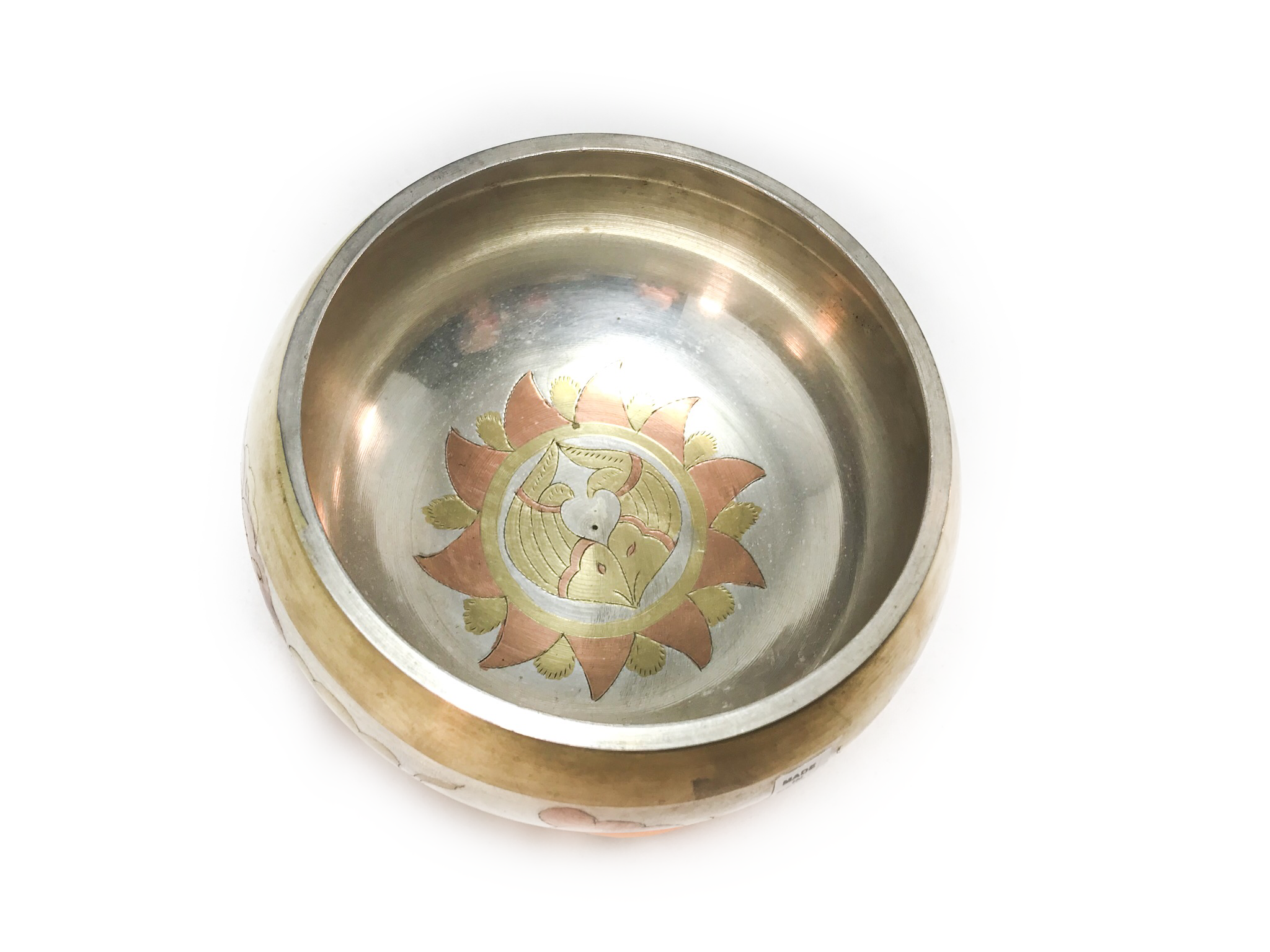 5” Copper Inlaid Singing Bowl - Image 2
