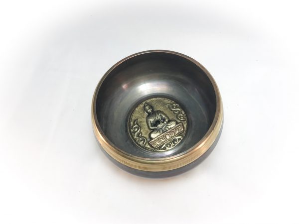 5” Copper Inlaid Singing Bowl - Image 2