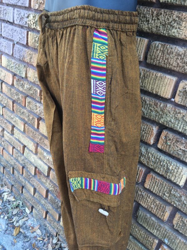 Trimmed Cotton Pants with Ties ( 9 Colors Available) - Image 6