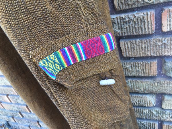 Trimmed Cotton Pants with Ties ( 9 Colors Available) - Image 5