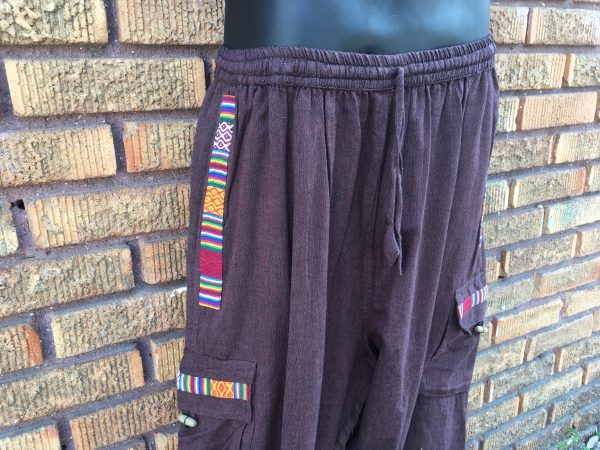 Trimmed Cotton Pants with Ties ( 9 Colors Available) - Image 15