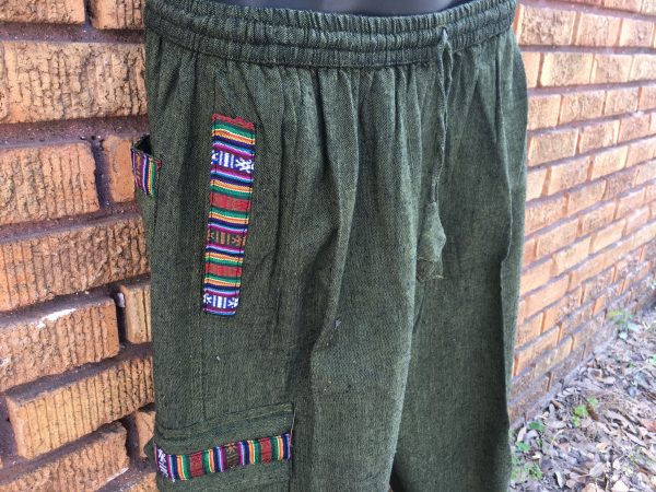 Trimmed Cotton Pants with Ties ( 9 Colors Available) - Image 17