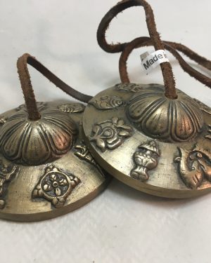Tingsha with 8 Auspicious Symbols