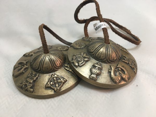 Tingsha with 8 Auspicious Symbols