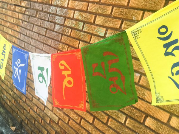Om Mani Padme Hum Prayer Flag - Image 2