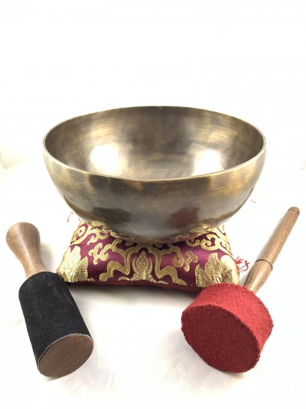 Hand Made Dark Finish Crown Chakra Singing Bowl