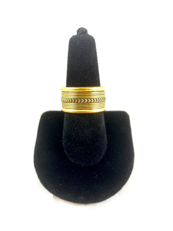Gold Infinity Rope Ring