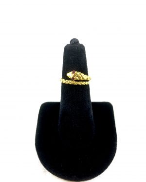 Gold Snake Wrap Ring