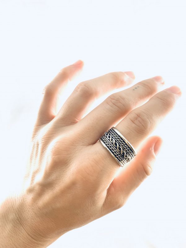 Silver Infinity Rope Ring - Image 2