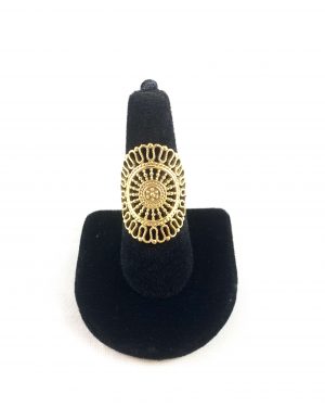 Sun Shield Gold Ring