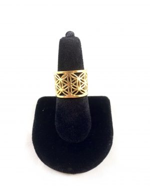 Gold Sacred Geometry Ring